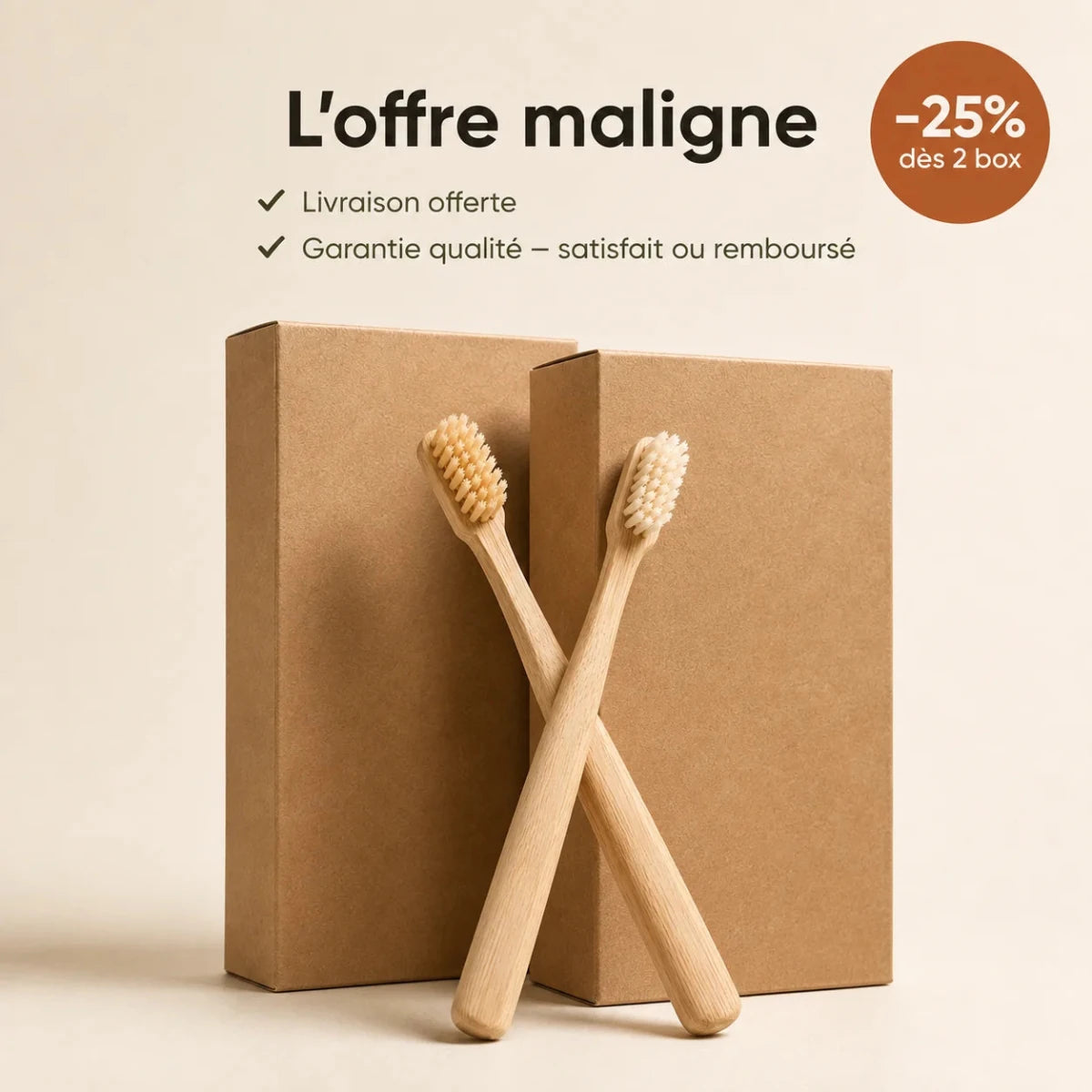 Brosse Bambou - Zéro Plastique - Senaiye