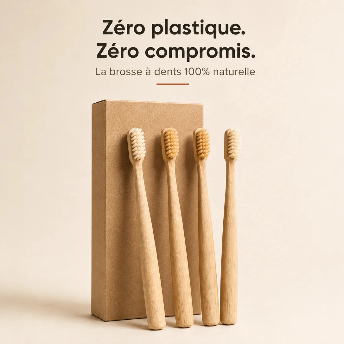 Brosse Bambou - Zéro Plastique - Senaiye