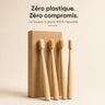 Brosse à dents bambou — poils 100% naturels, ...