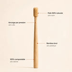 Brosse Bambou - Zéro Plastique - Senaiye
